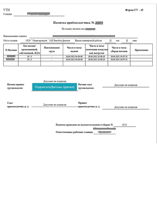 Гу 46 ведомость подачи. ГУ 45. Памятка приемосдатчика форма ГУ-45 ВЦ. ГУ 45 памятка приемосдатчика. Ведомость подачи и уборки вагонов формы ГУ-46.